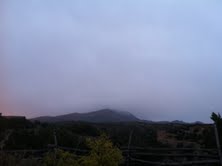 rainy morning mountain